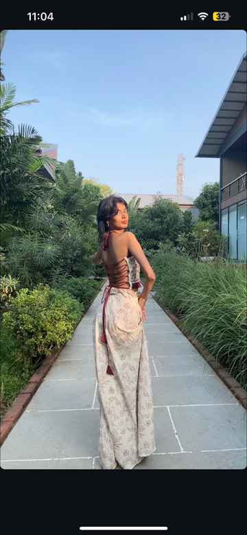 Scarlet long skirt