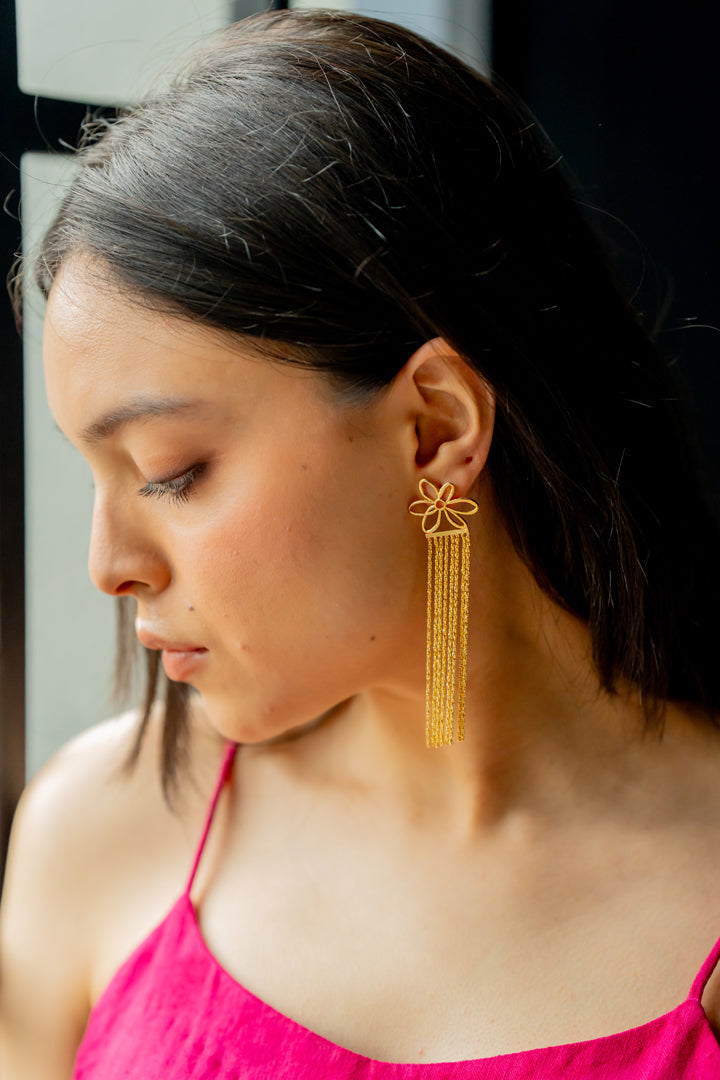CHAIN CHARM EARRINGS