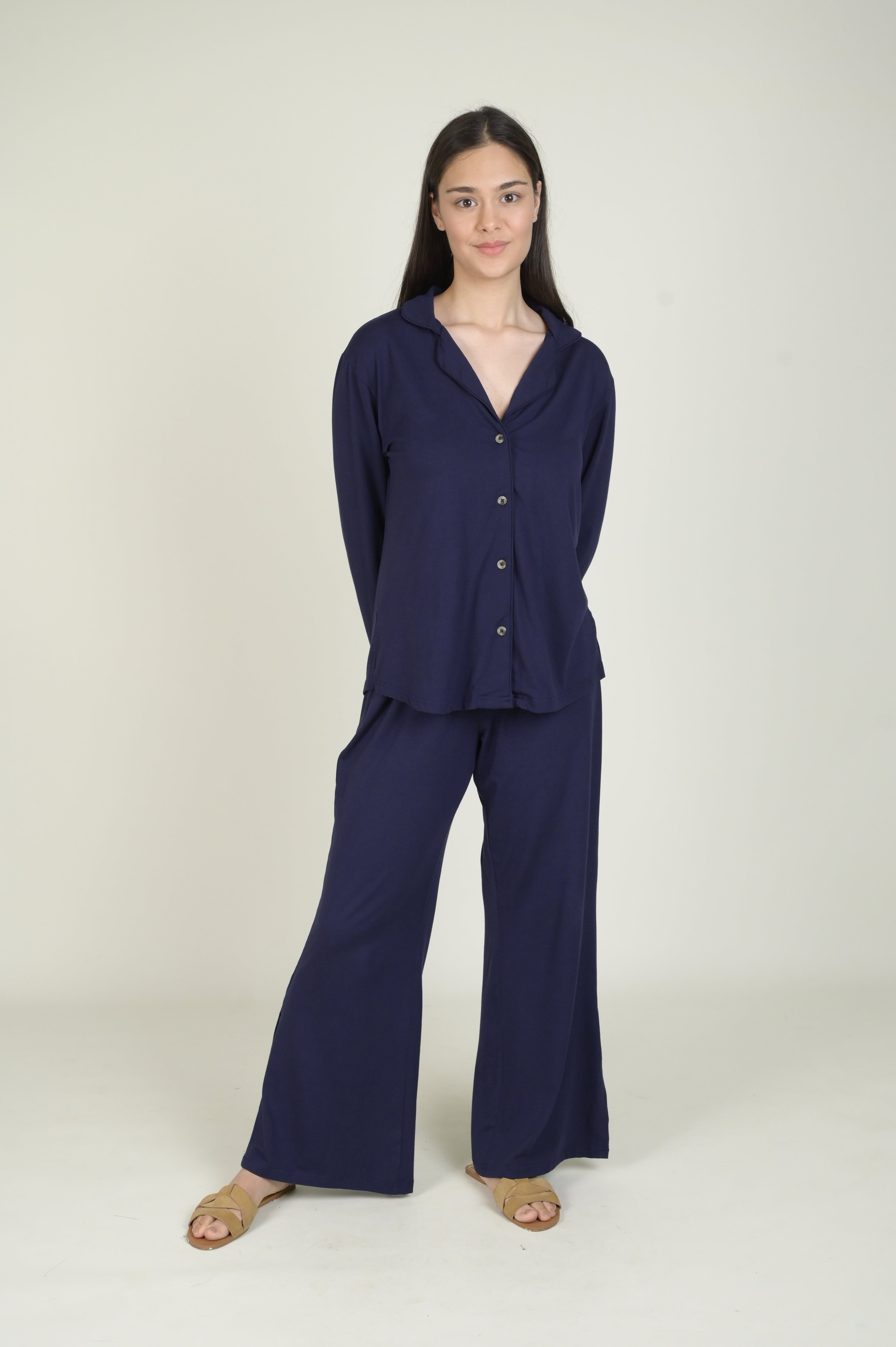Women's Pyjama Set - Pant & Long Sleeve Shirt
