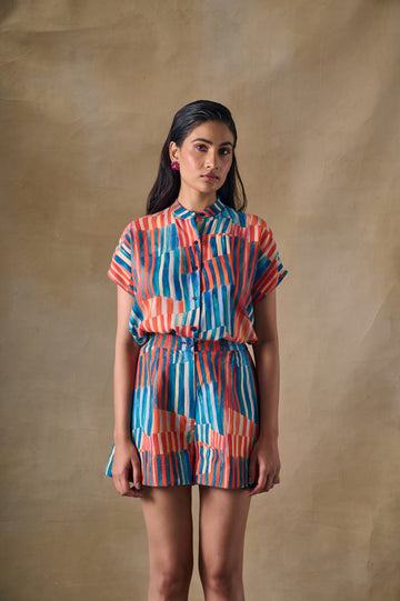 Asilah Stripe Shorts