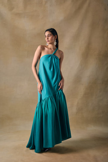 Palm Reverie Ruffle Dress