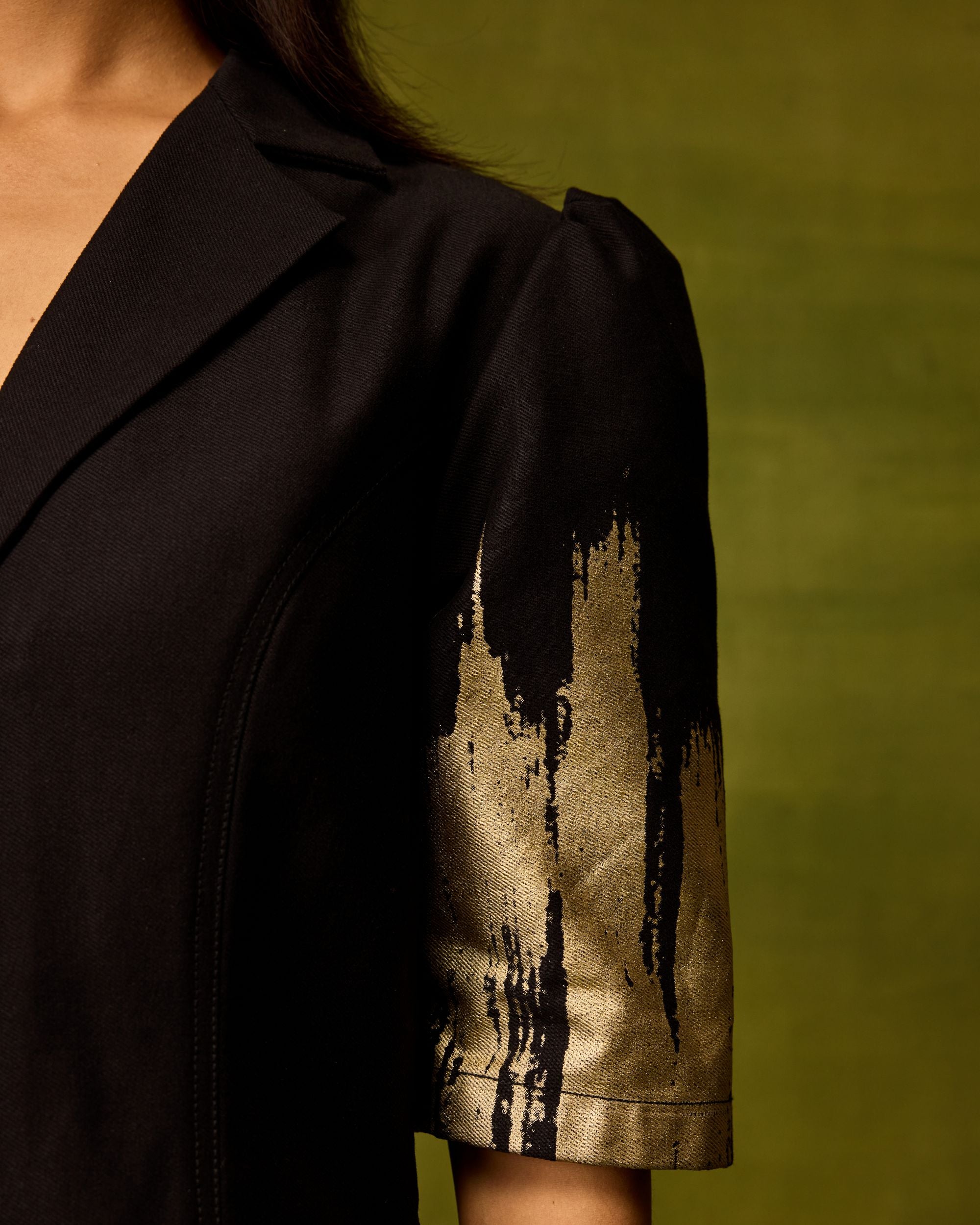 Twilight Gold Midi Dress