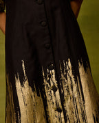 Twilight Gold Midi Dress