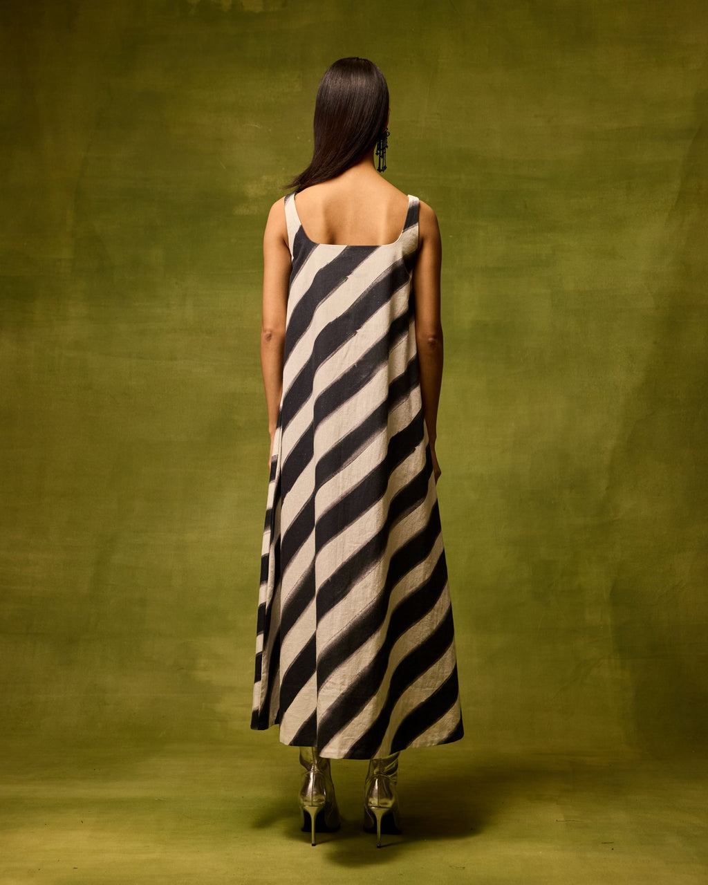 Vienna Stripe Midi Dress