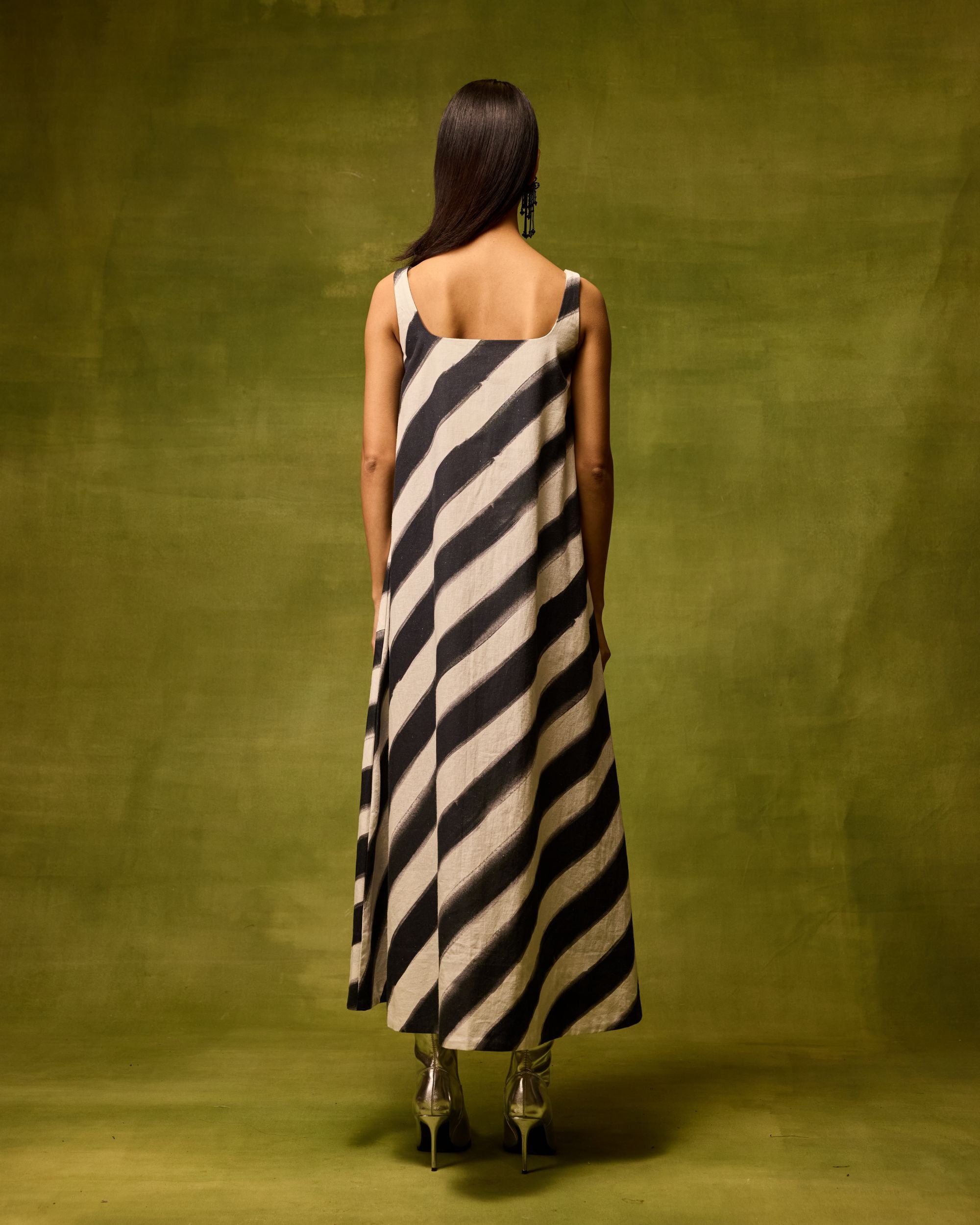 Vienna Stripe Midi Dress
