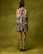 Vienna Cityscape Ruffle Dress