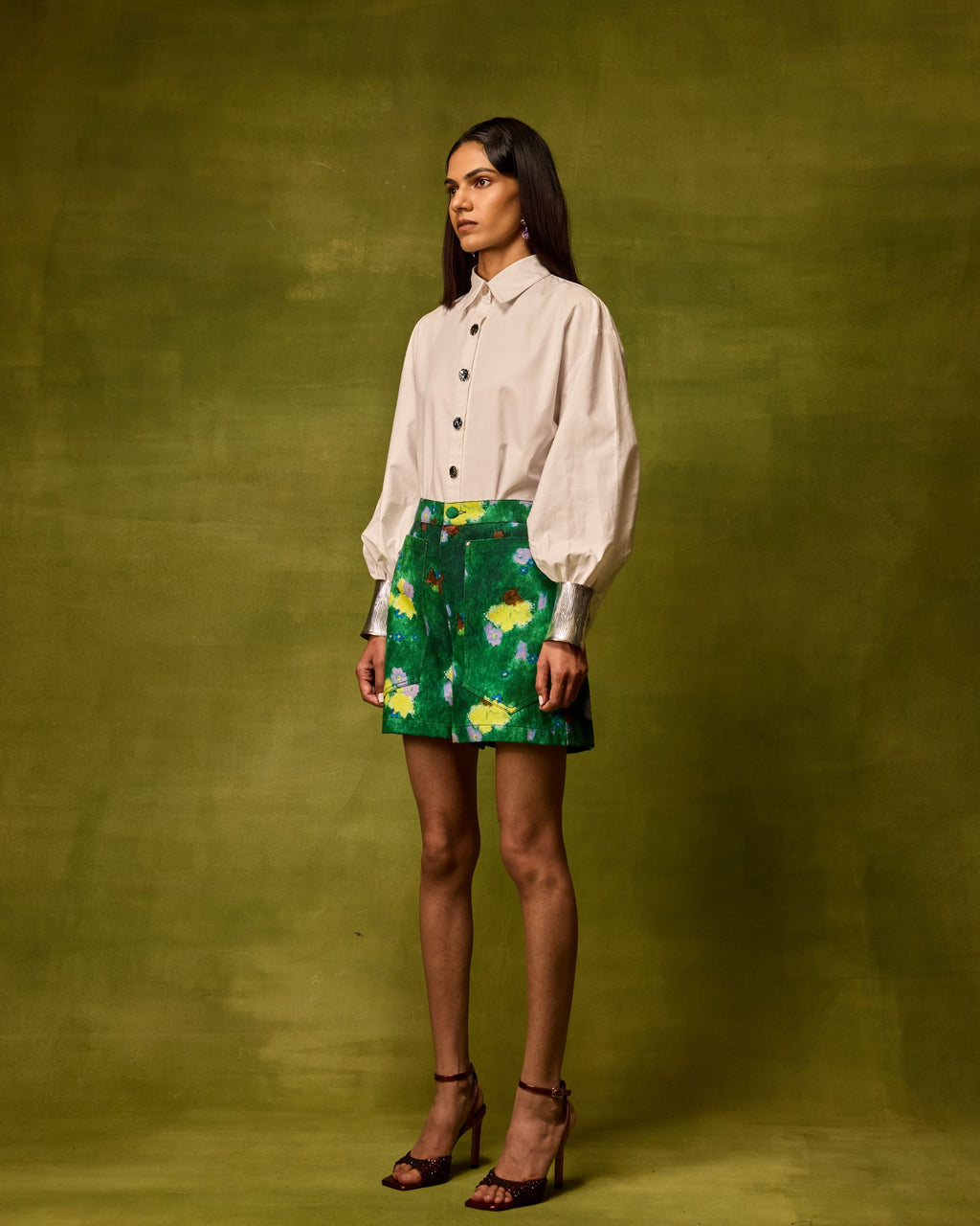 Emerald Bloom Shorts