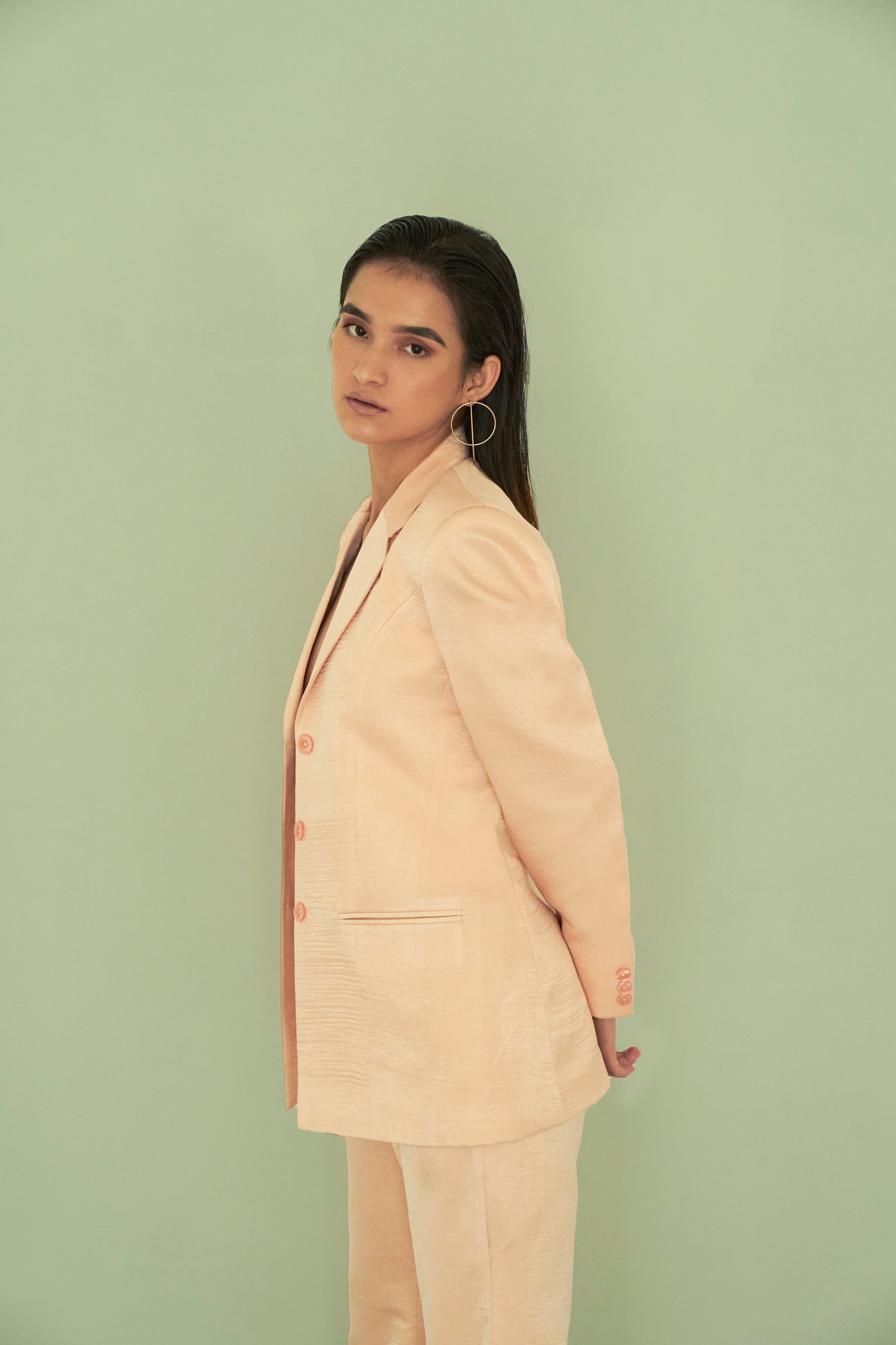 BREE SATIN BLAZER