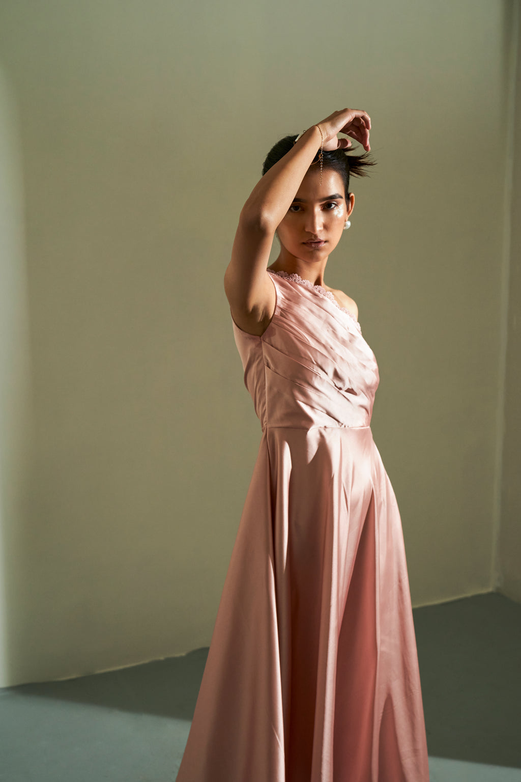 CALLA SATIN DRESS