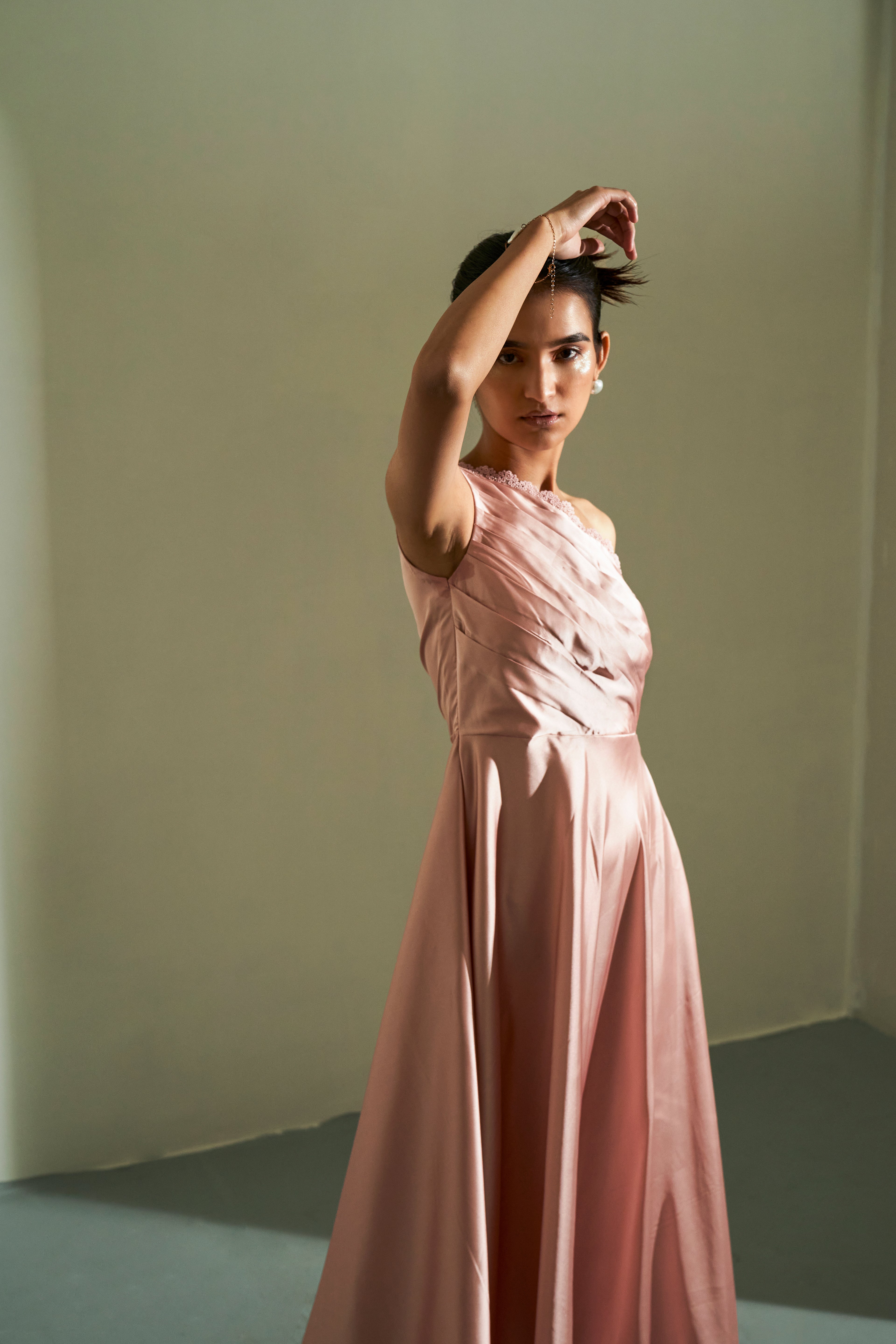 CALLA SATIN DRESS