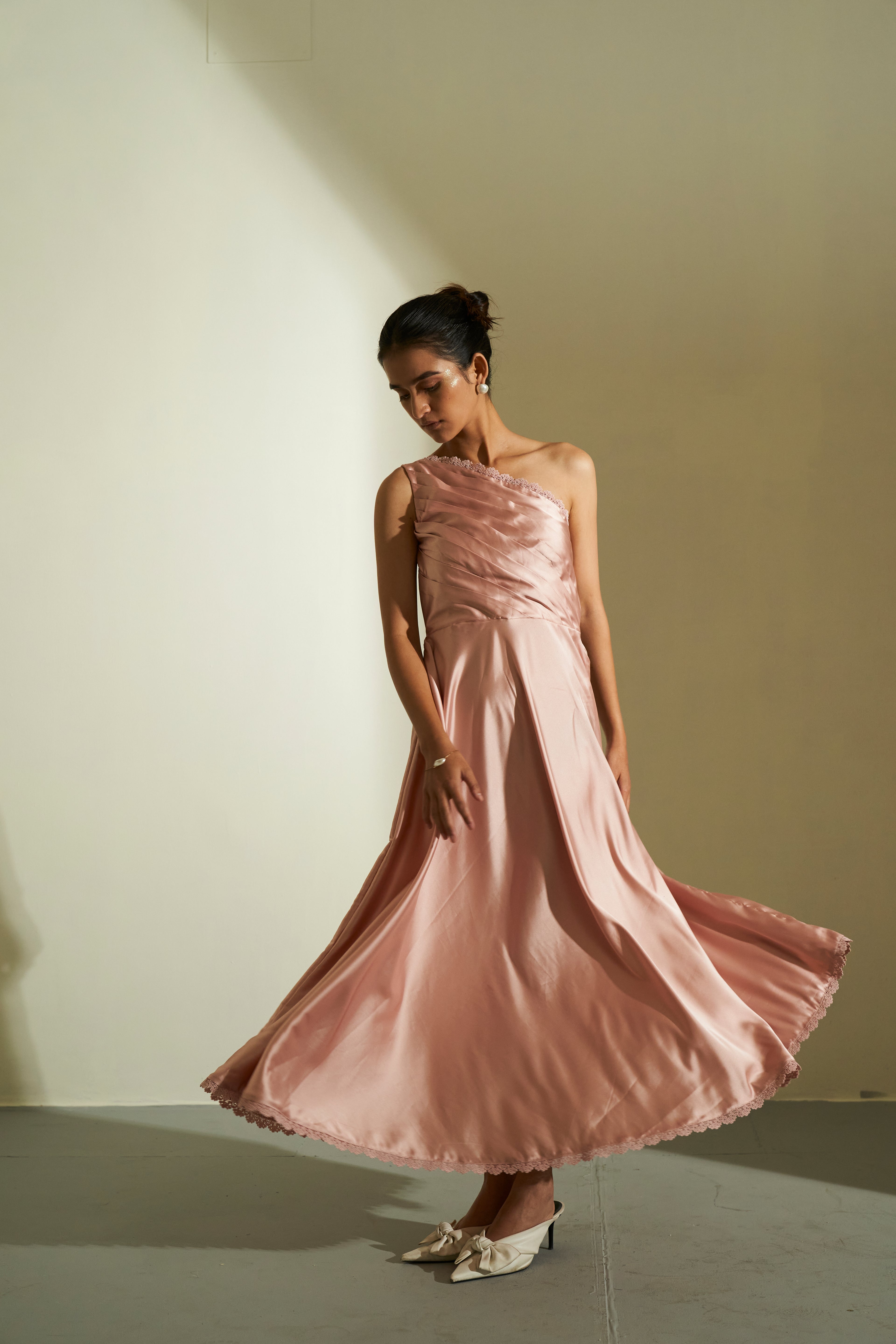 CALLA SATIN DRESS