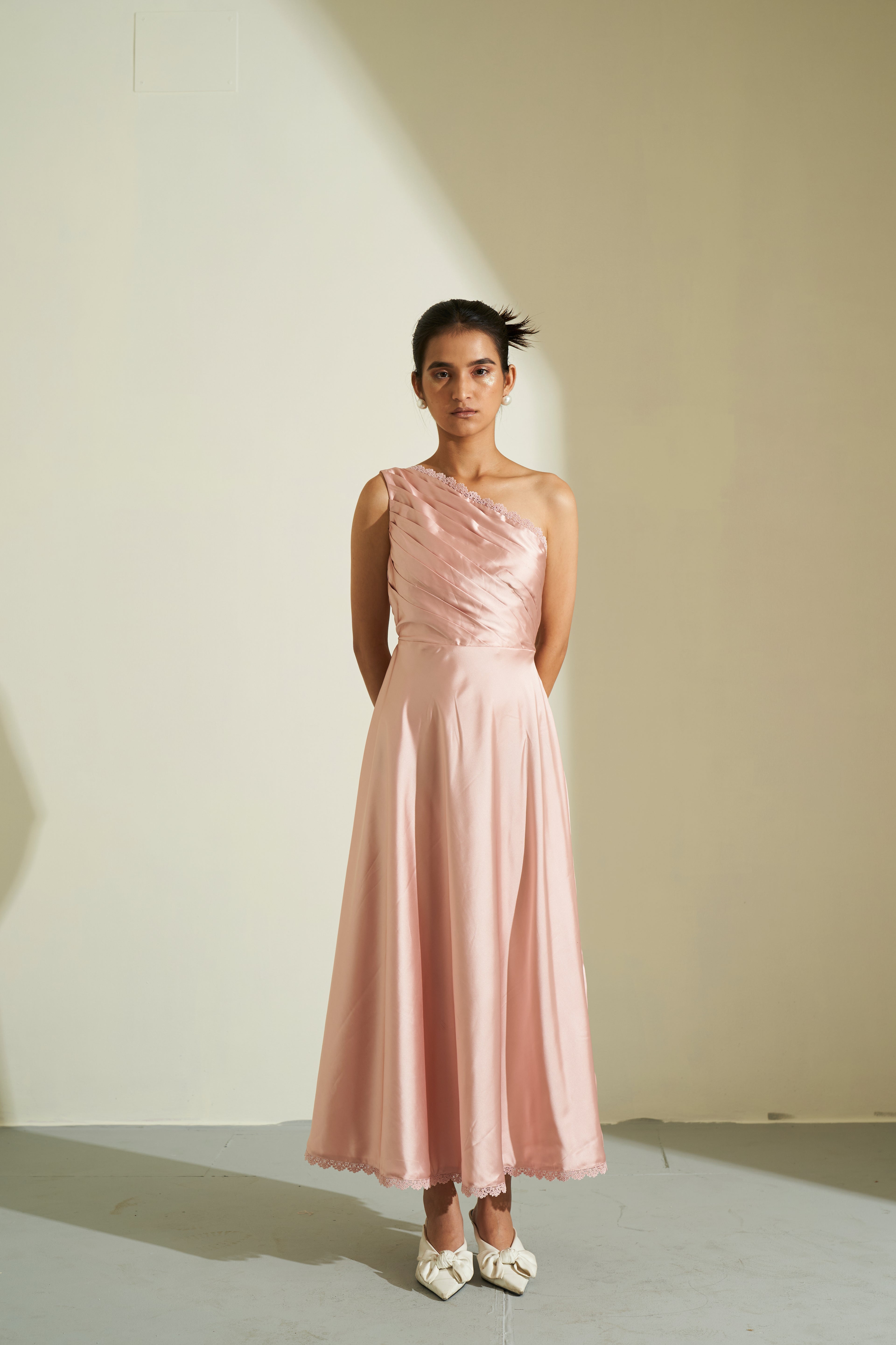 CALLA SATIN DRESS