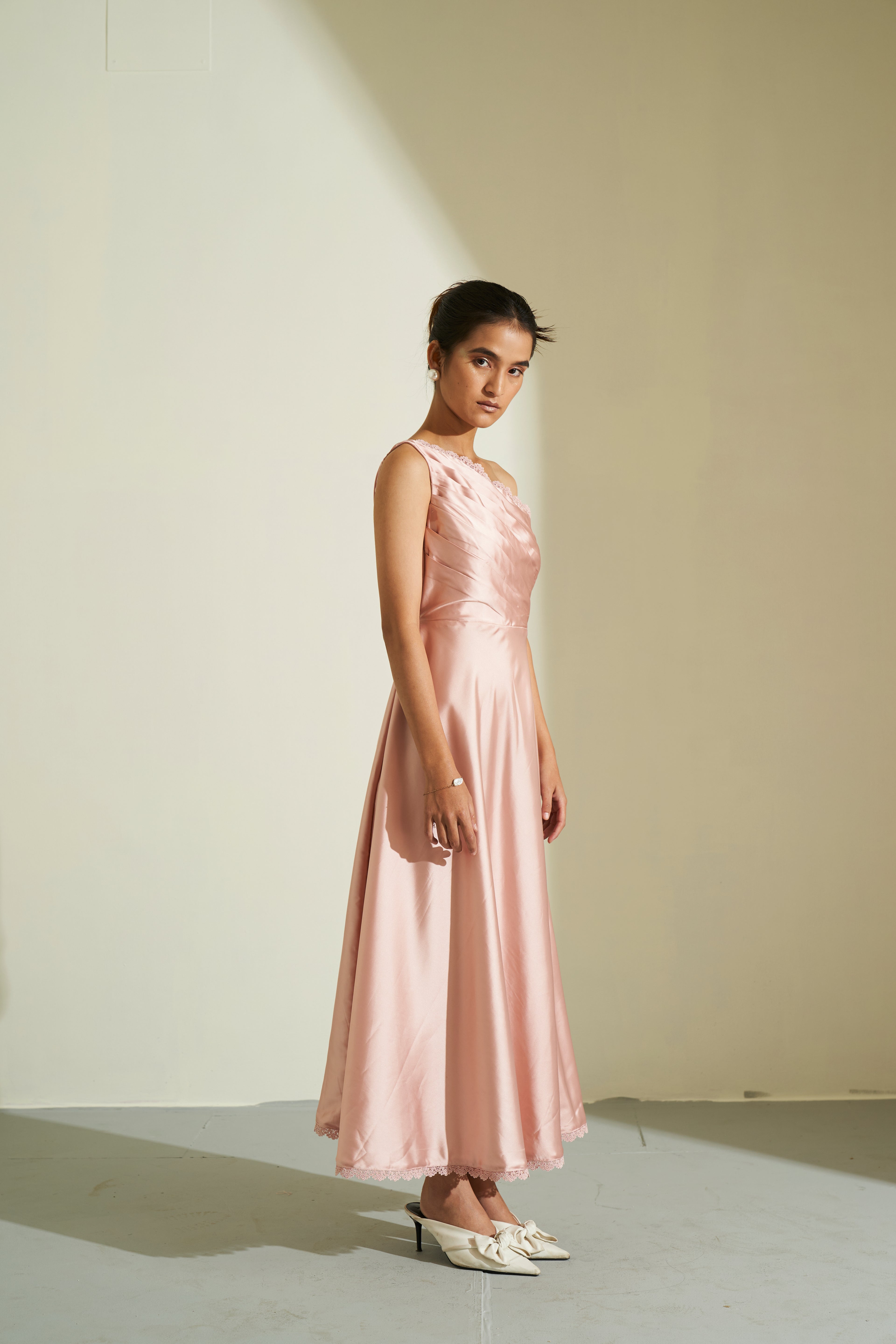 CALLA SATIN DRESS