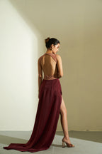 SAHIBA SATIN DRESS