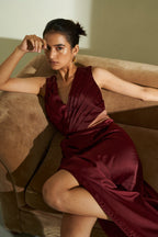 SAHIBA SATIN DRESS