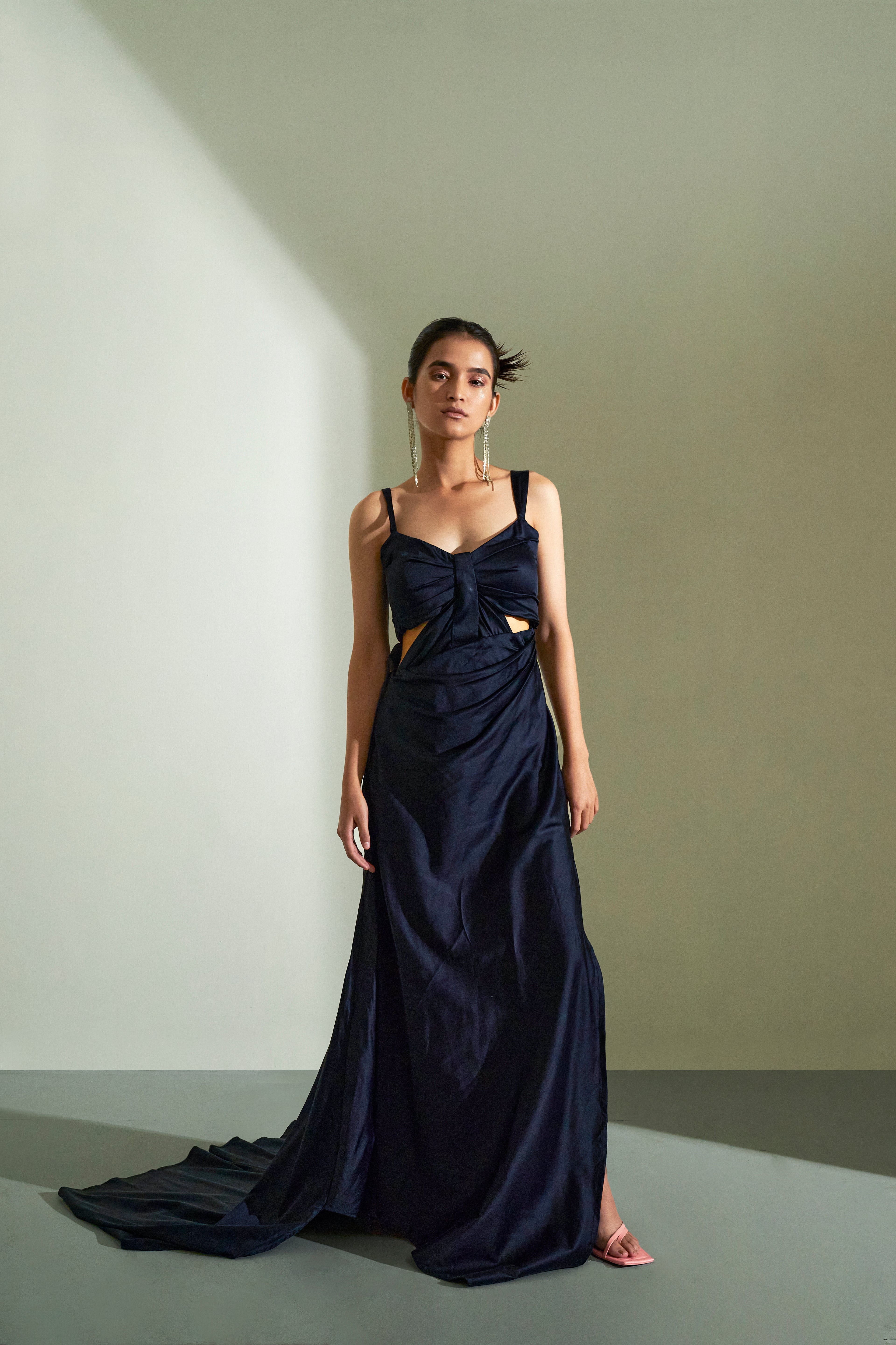 FALLON SATIN LYCRA DRESS