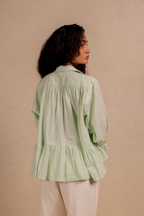 SENZA GATHERED SHIRT TOP