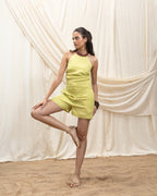 Halter Corset Top with Smocked Back