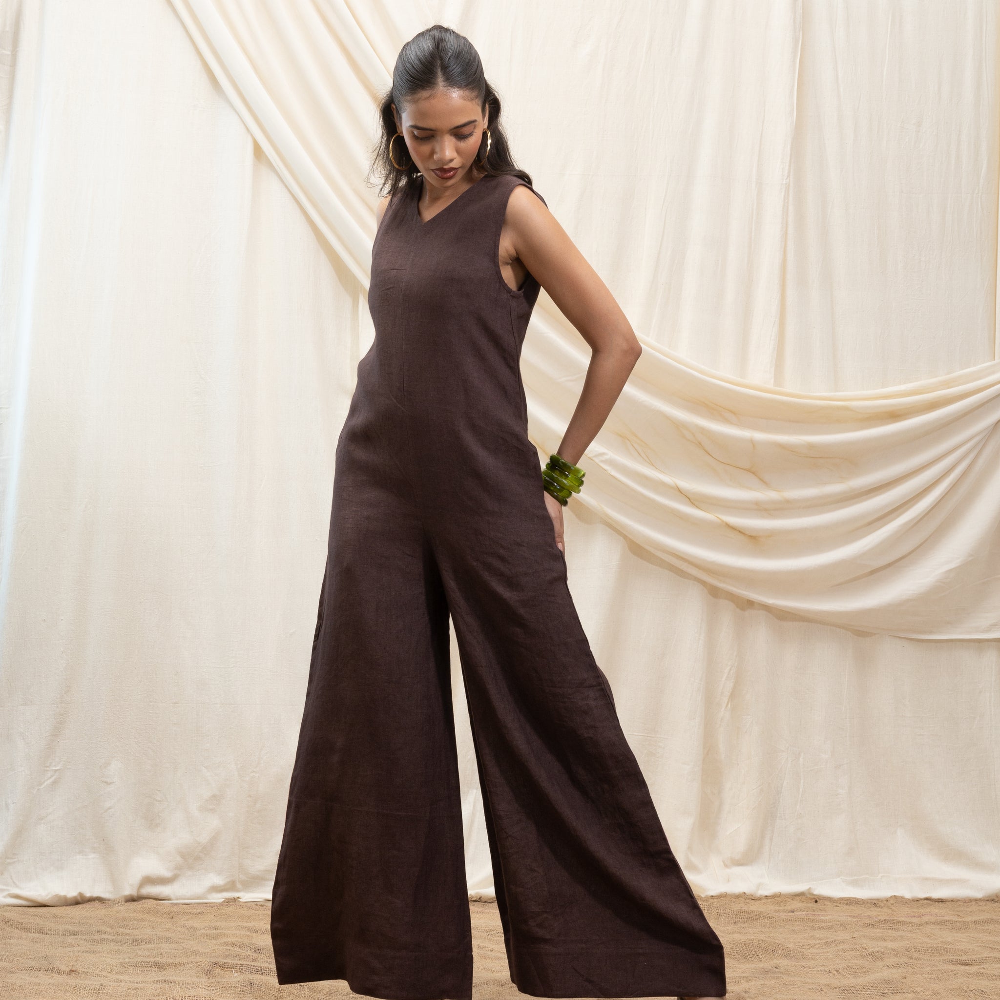 Solid Jumpsuit with Back Detailing