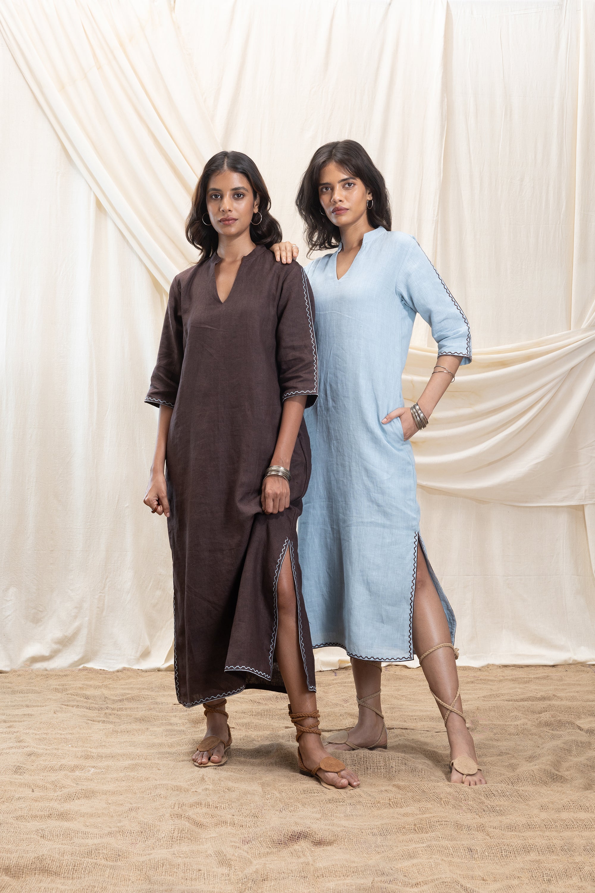 A-Line Maxi Dress with Slit