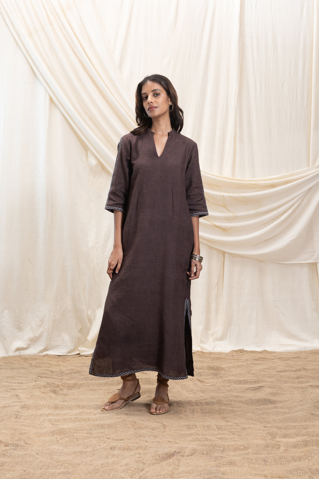 A-Line Maxi Dress with Slit