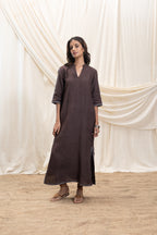 A-Line Maxi Dress with Slit