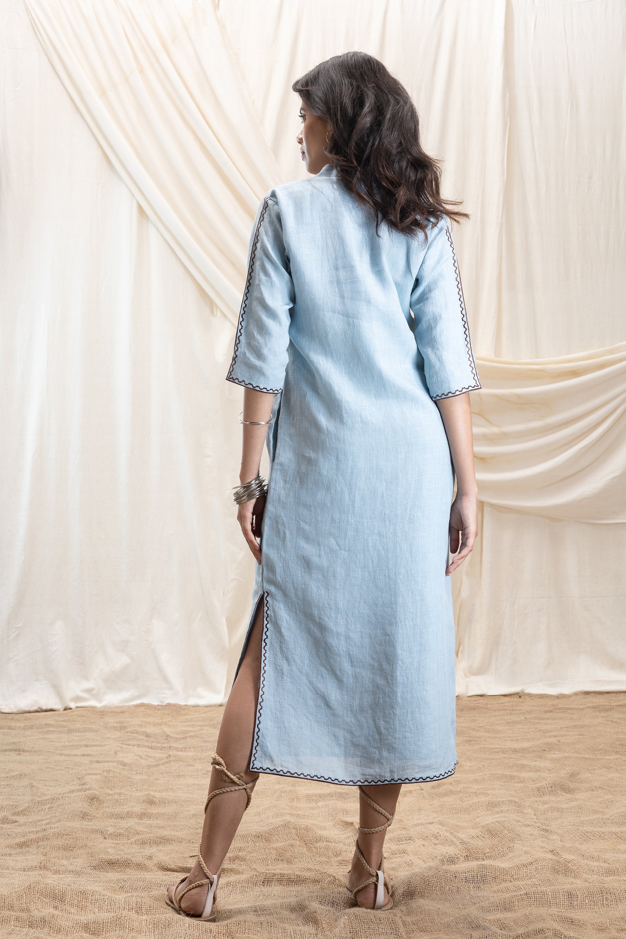 A-Line Maxi Dress with Slit