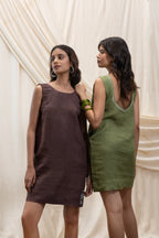 U - Neck Shift Dress