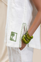 Linen Tunic Top and Flared Pant Set