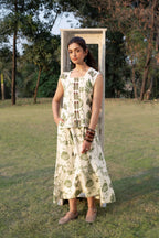 A-Line Maxi Dress with Ruched Back