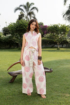 Pankou Button Vest Top
