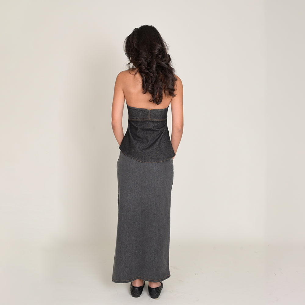 Denim Asymmetric Top (Twill)