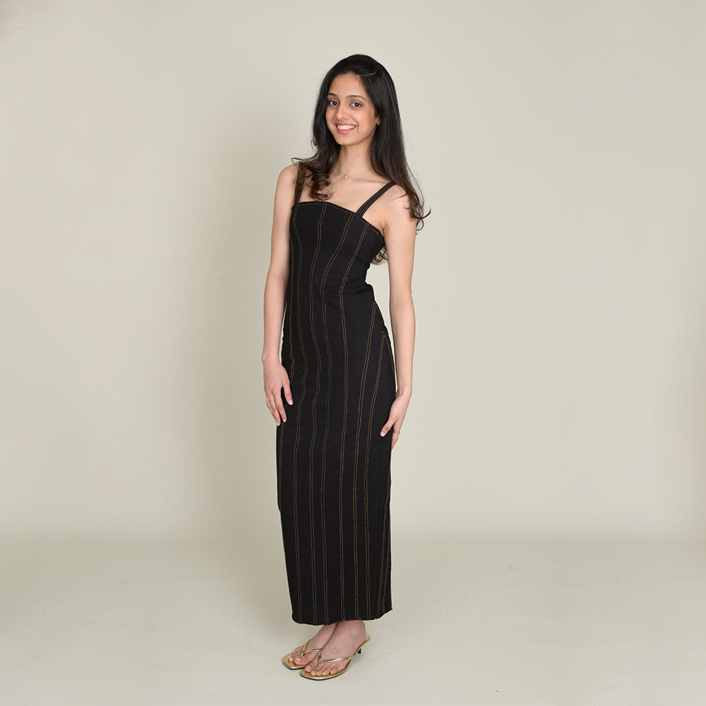 Contour Denim Maxi Dress (Twill)
