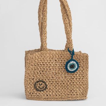 RAFFIA KEYCHAIN