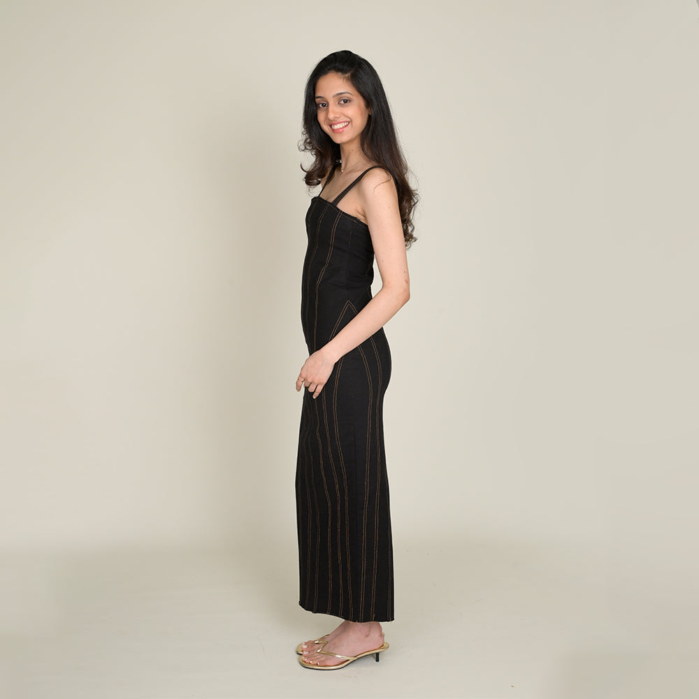Contour Denim Maxi Dress (Twill)