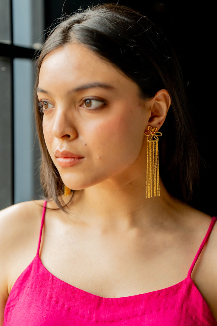 CHAIN CHARM EARRINGS