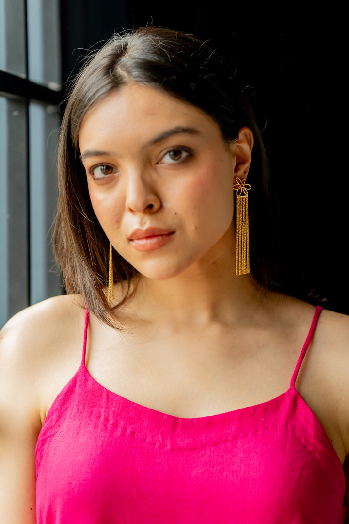 CHAIN CHARM EARRINGS