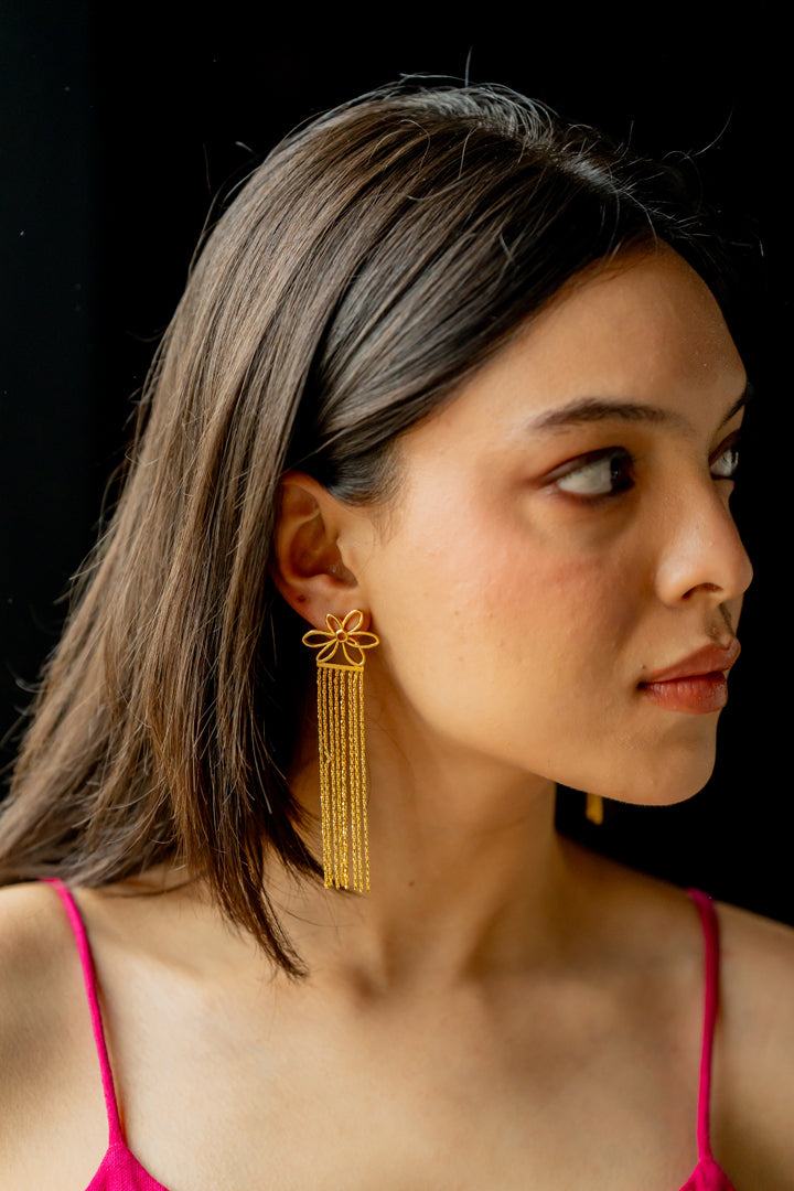 CHAIN CHARM EARRINGS