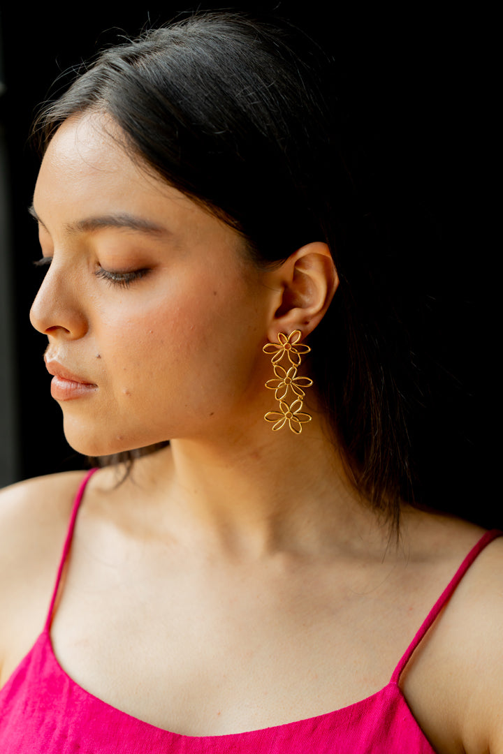 THREE FLOWER DANGLERS