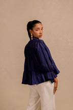 SENZA GATHERED SHIRT TOP