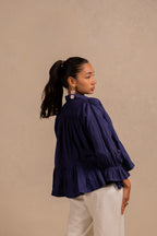 SENZA GATHERED SHIRT TOP