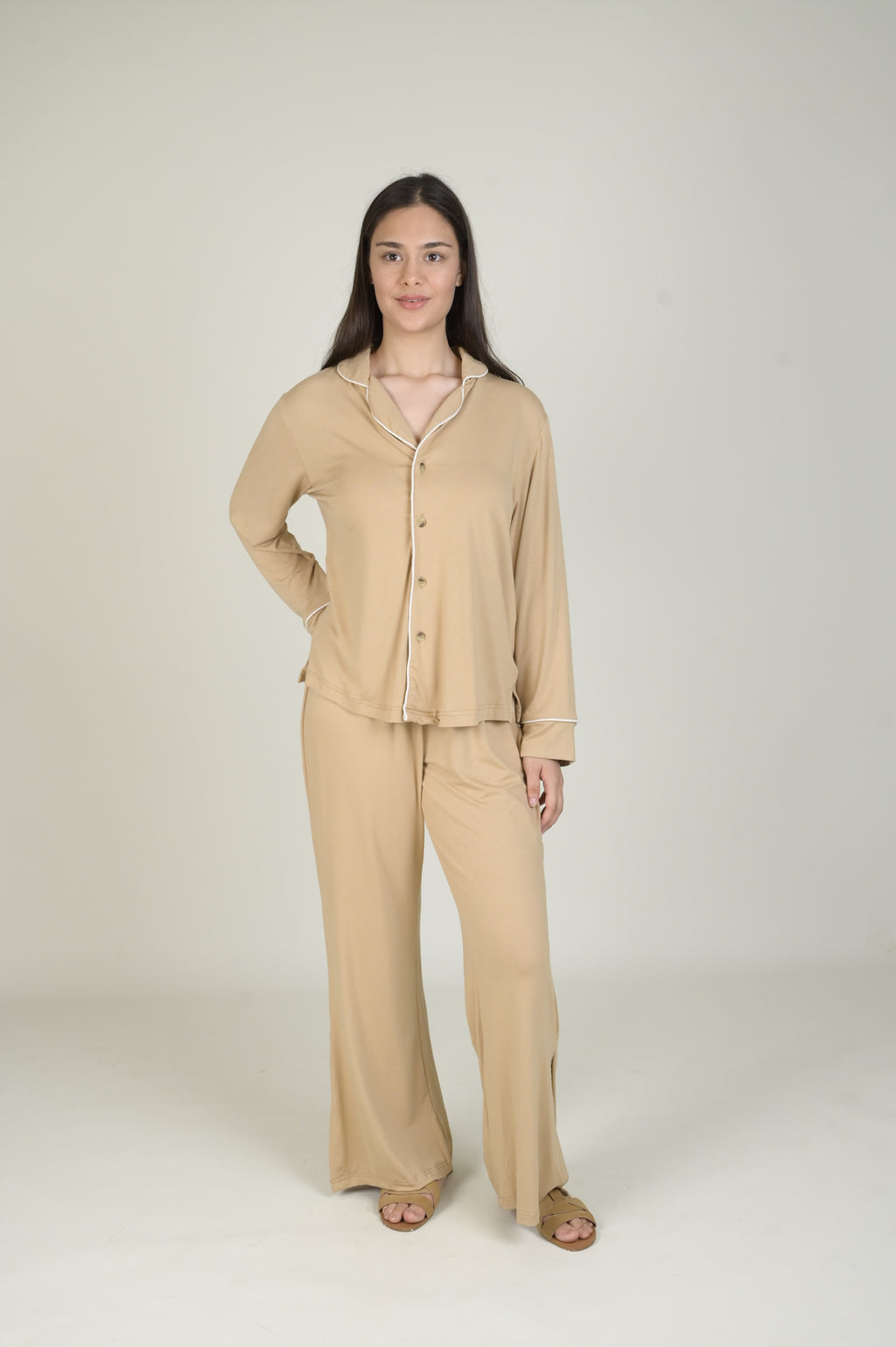 Women's Pyjama Set - Pant & Long Sleeve Shirt
