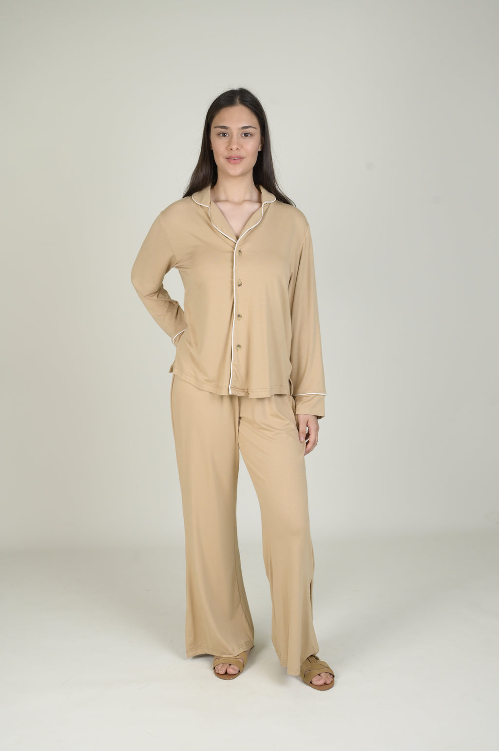 Women's Pyjama Set - Pant & Long Sleeve Shirt