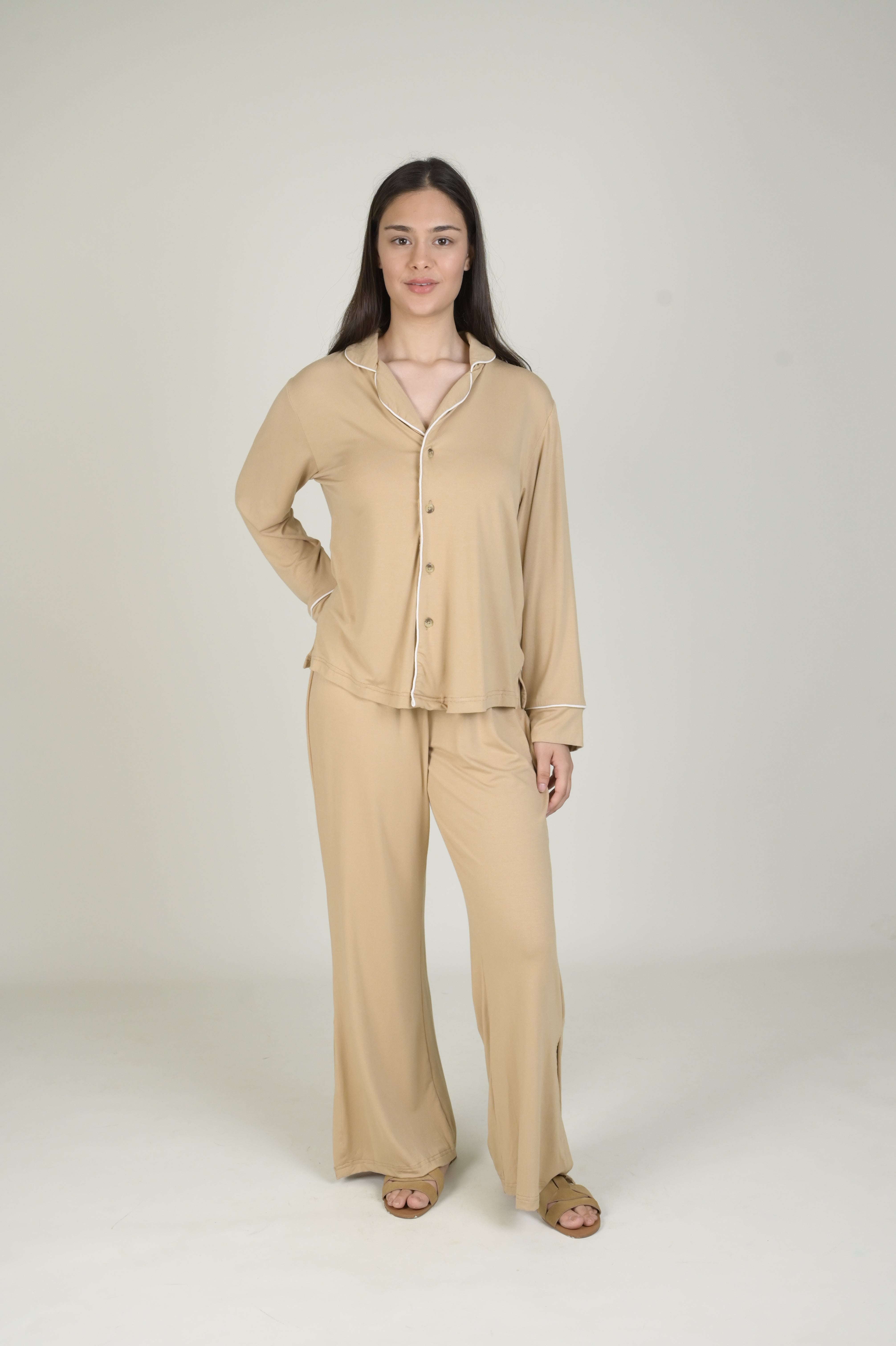 Women's Pyjama Set - Pant & Long Sleeve Shirt