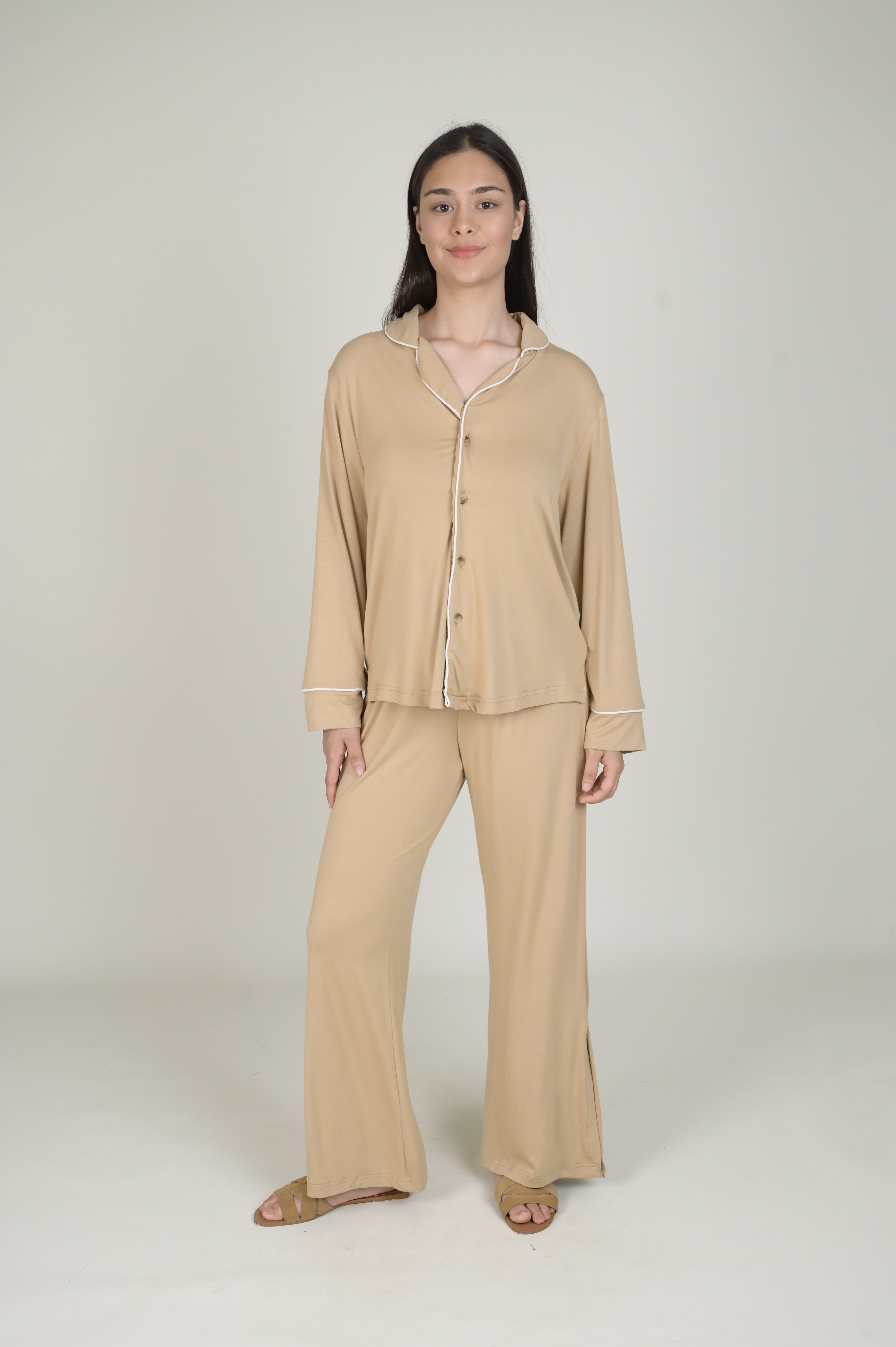 Women's Pyjama Set - Pant & Long Sleeve Shirt