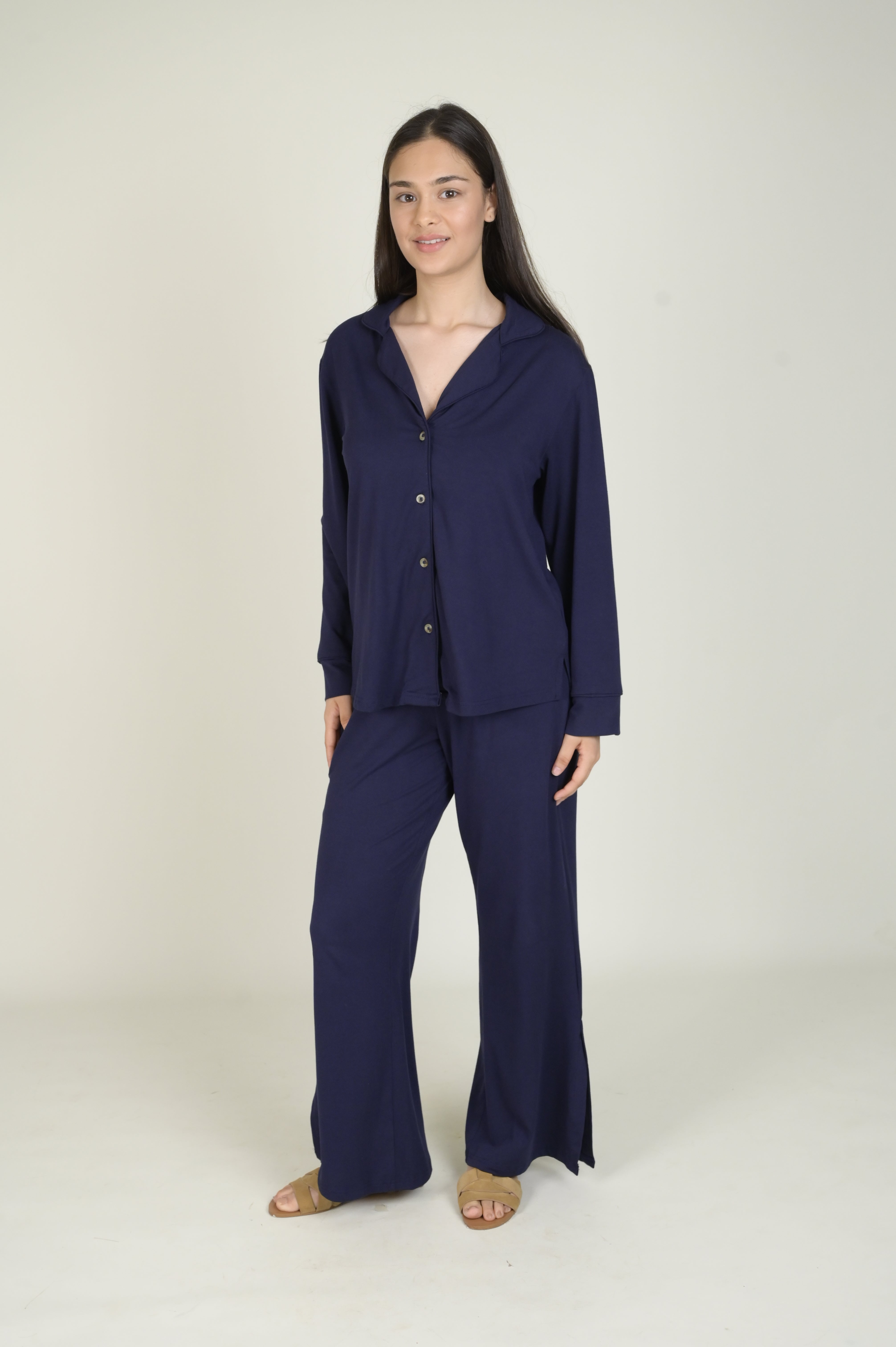 Women's Pyjama Set - Pant & Long Sleeve Shirt