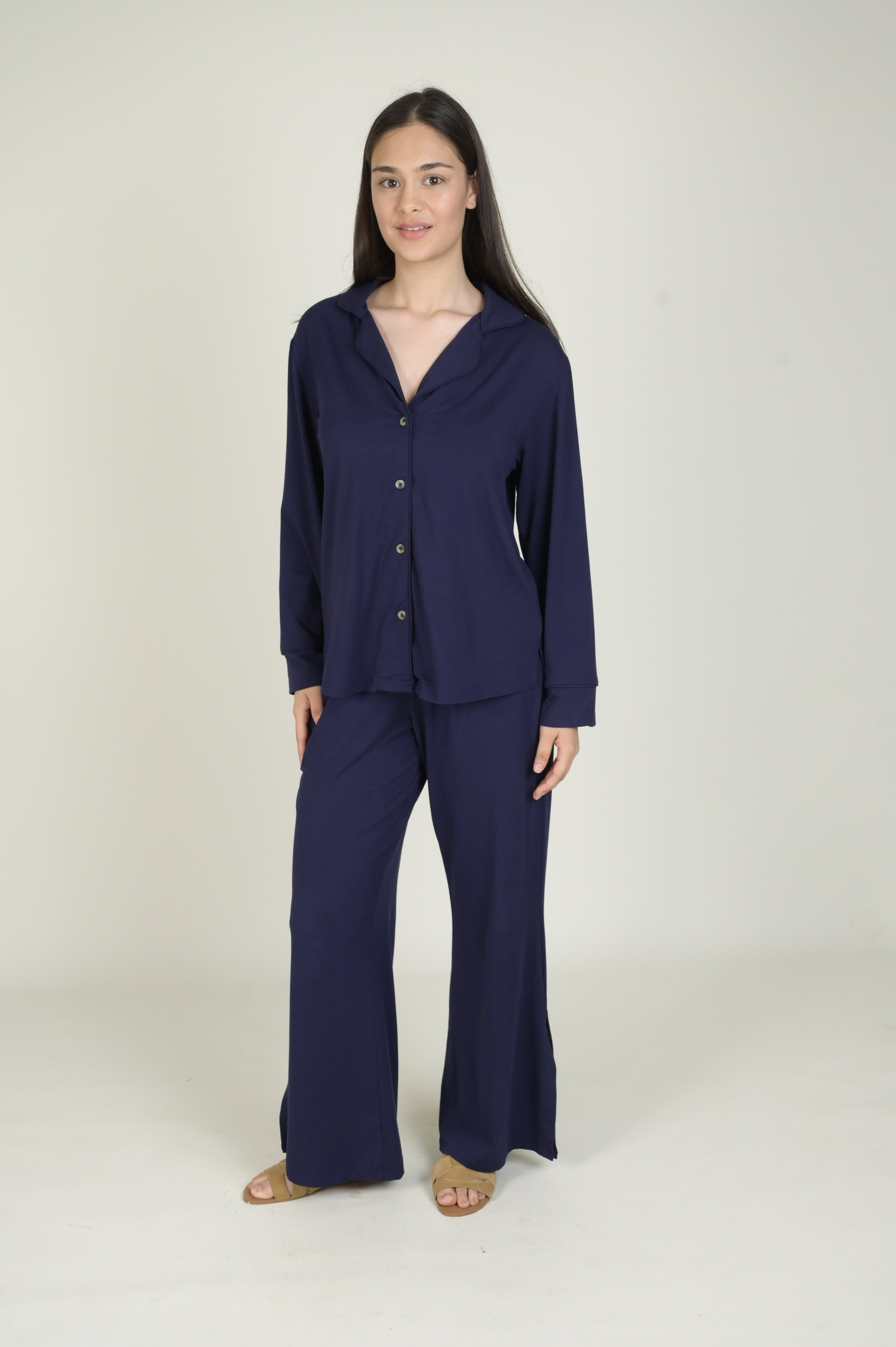 Women's Pyjama Set - Pant & Long Sleeve Shirt