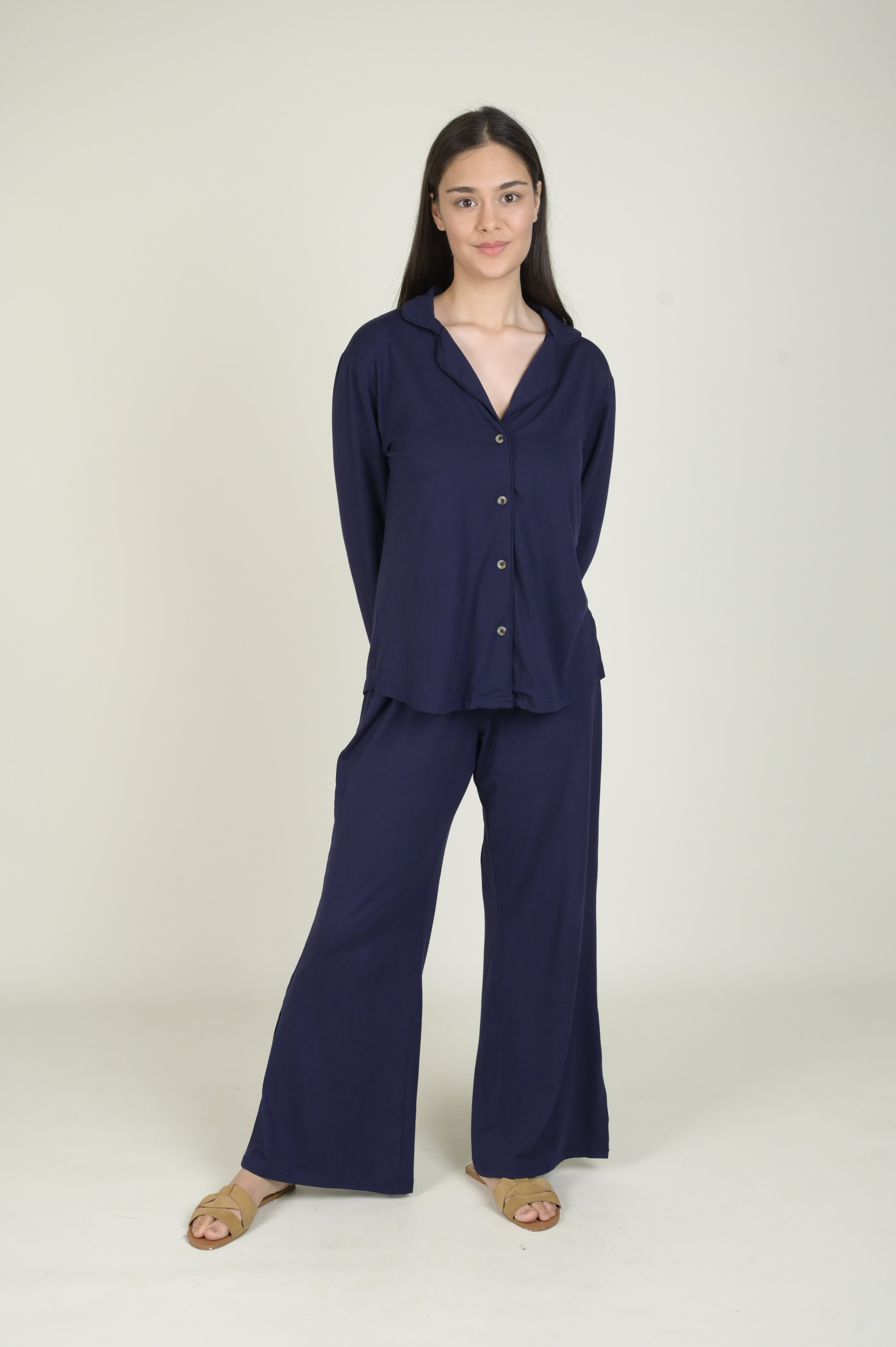 Women's Pyjama Set - Pant & Long Sleeve Shirt