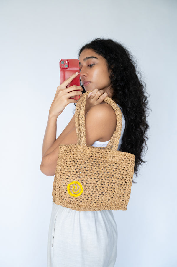 RAFFIA TOTE BAG MINI