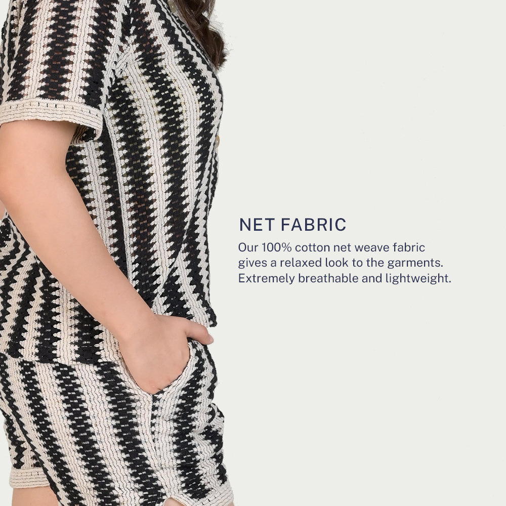 Chevron Co-ord Set ( Shirt and Shorts)